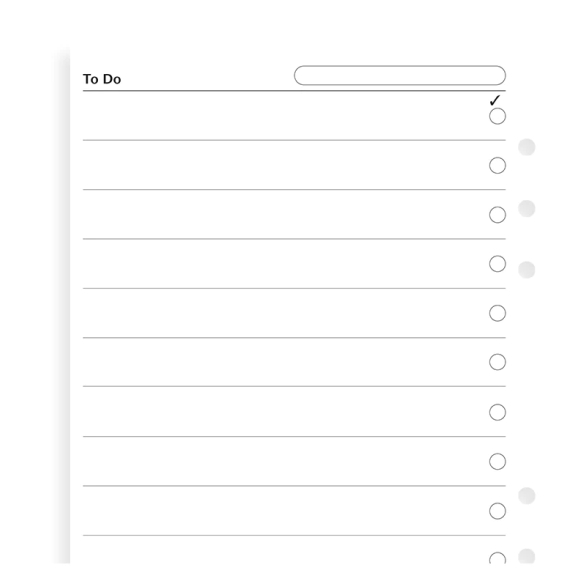 Organiser A5 Checklists Refill FILOFAX - 4