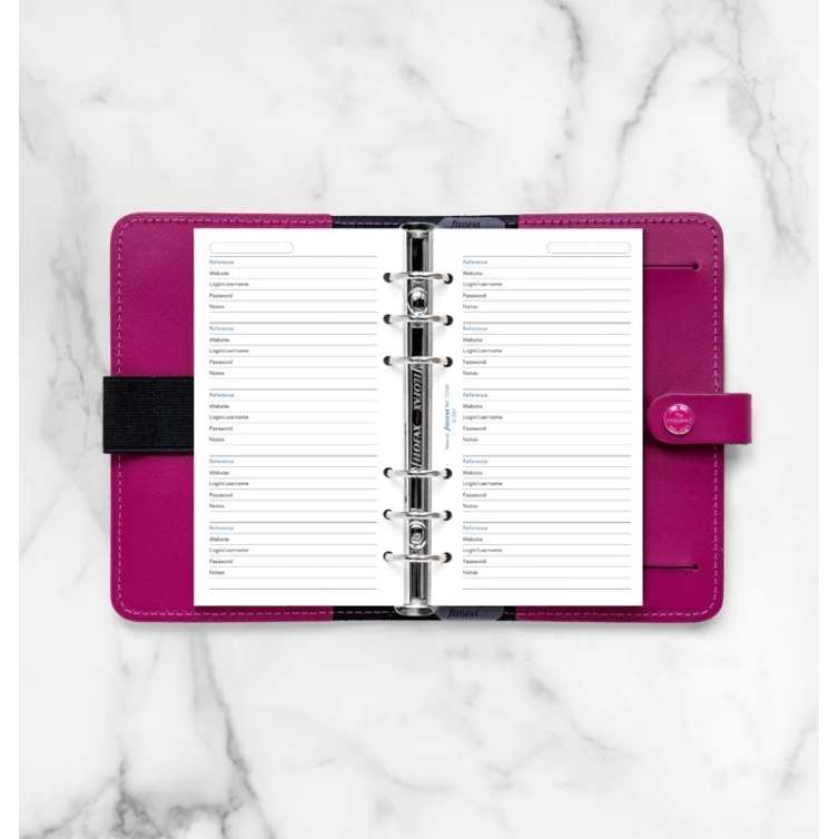 Password Paper Personal Refill FILOFAX - 2