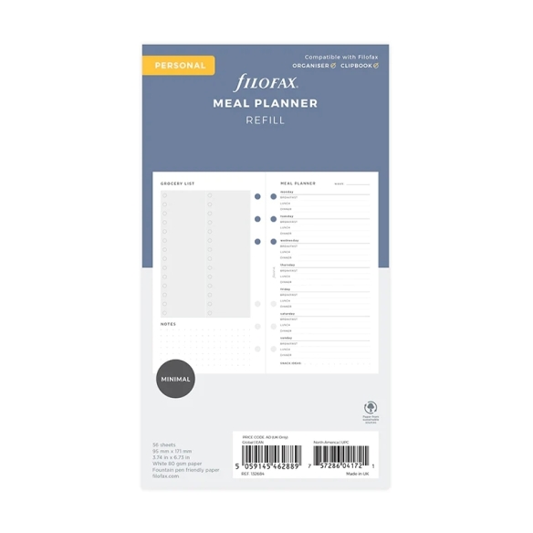 Persönlicher Essensplaner zum Nachfüllen FILOFAX - 5