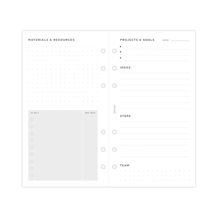 Recharge pour le suivi des projets et des objectifs Personal FILOFAX - 4