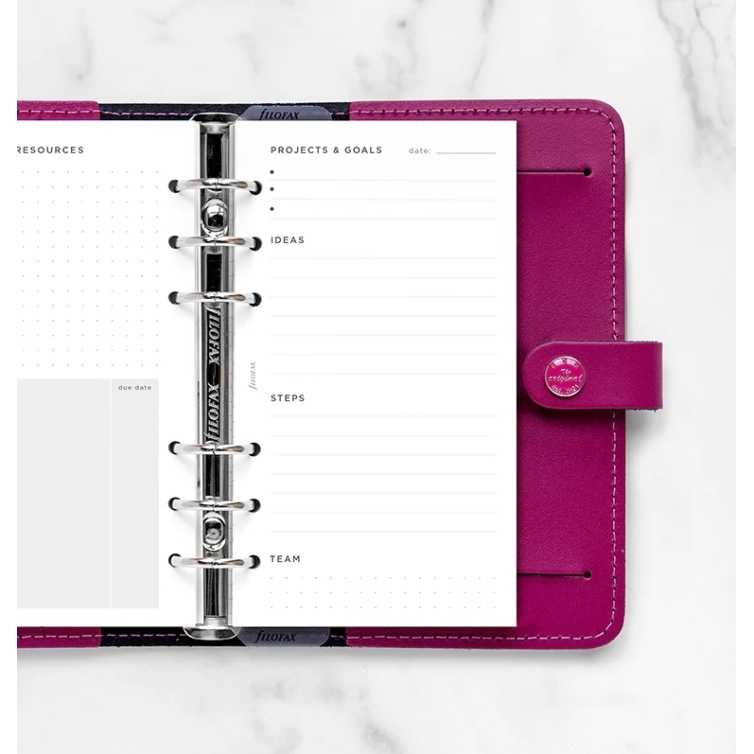 Projects and Goals Tracker Refill Personal FILOFAX - 1