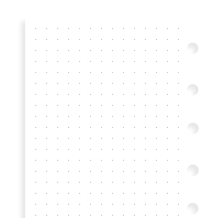 Bodkované papiere pre vreckové diáre FILOFAX - 4