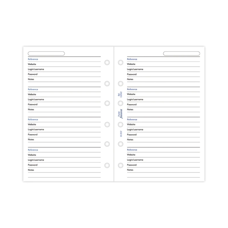 Zoznam hesiel pre vreckové diáre FILOFAX - 3