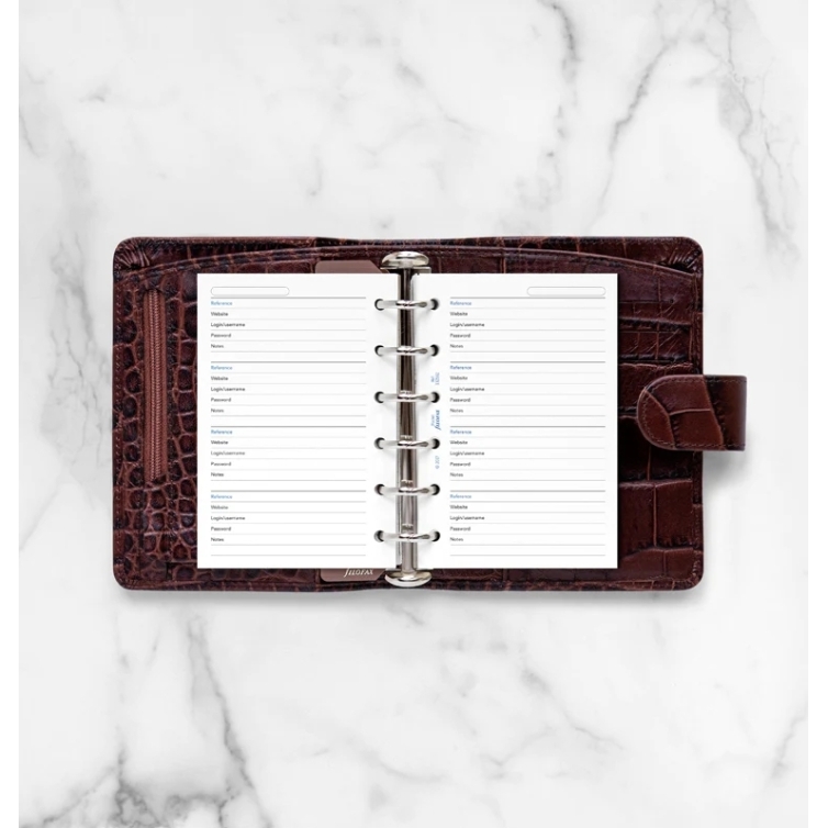 Zoznam hesiel pre vreckové diáre FILOFAX - 2
