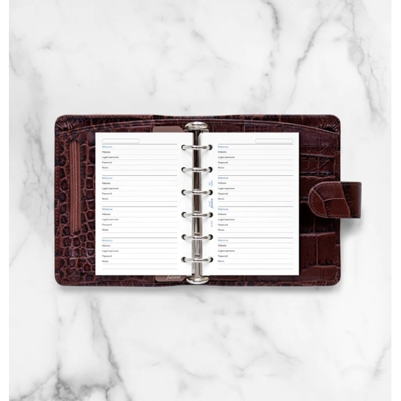 Zoznam hesiel pre vreckové diáre FILOFAX - 2