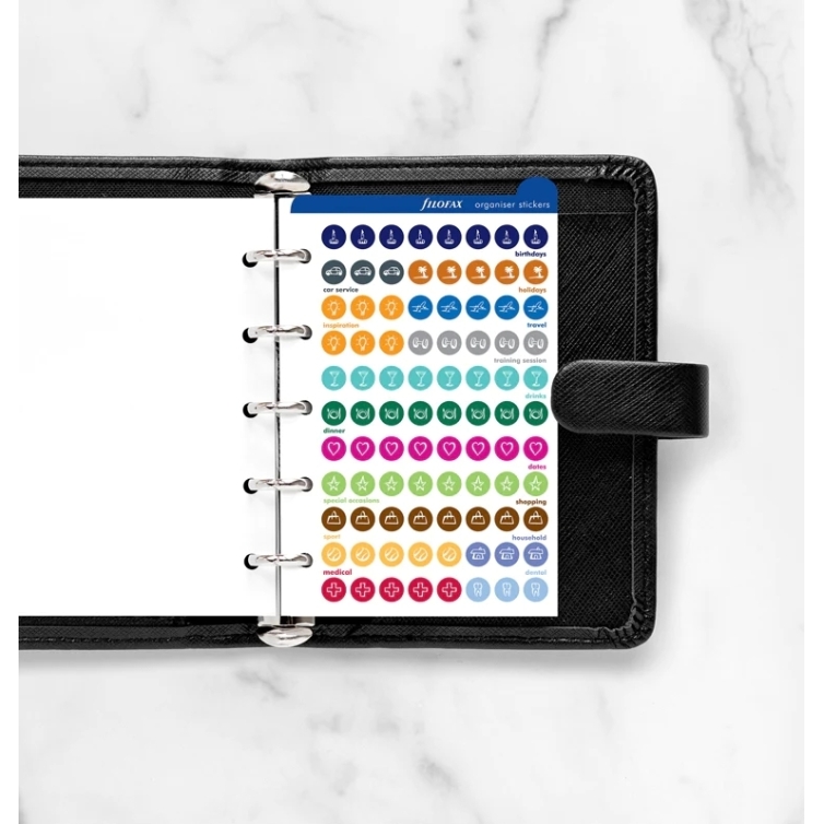 Samolepící Štítky na pořádání malé FILOFAX - 1