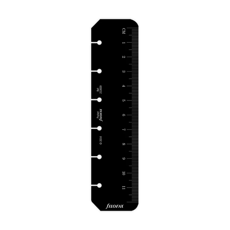 Pravítko/Záložka pre Vreckové diáre čierna FILOFAX - 1
