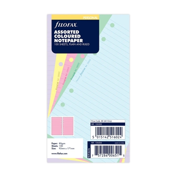 Mix Farebné Linajkové a Nelinajkové papiere pre Osobné diáre FILOFAX - 4
