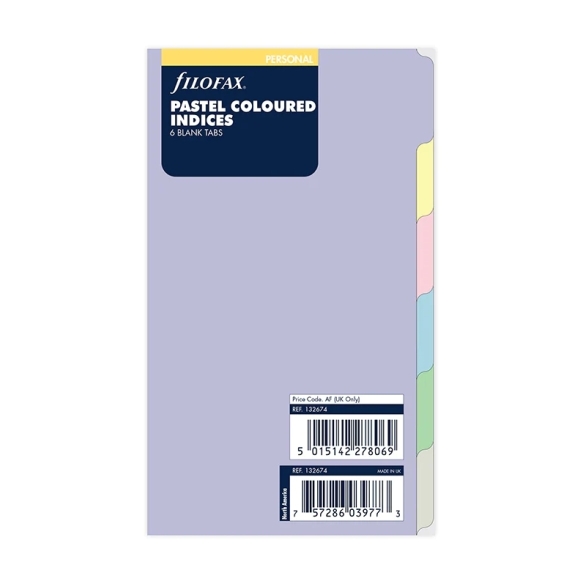 Pastelové rozraďovače pre osobné diáre FILOFAX - 5