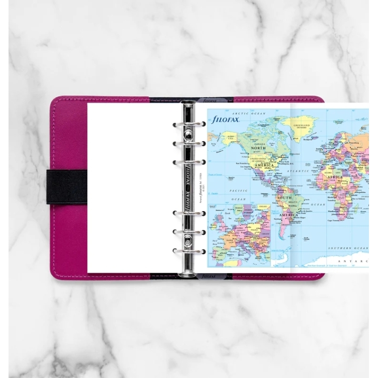 Mapa sveta pre Osobné diáre FILOFAX - 2