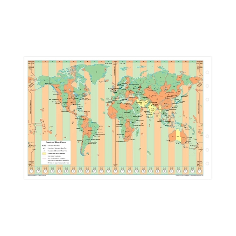 Mapa sveta pre Osobné diáre FILOFAX - 4