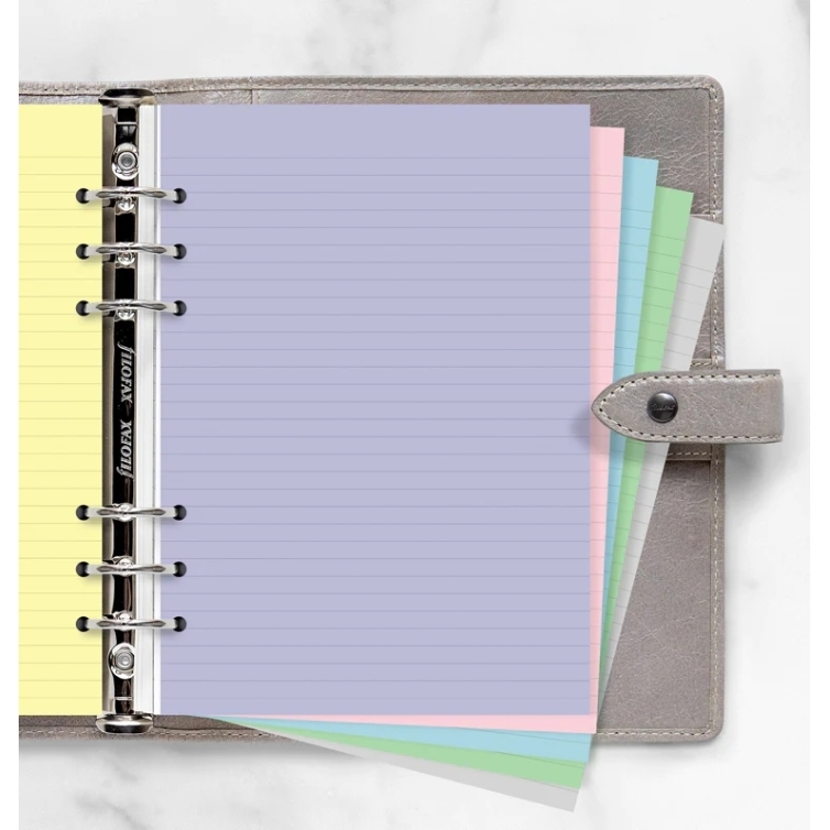 Pastel ruled notepaper A5 refill FILOFAX - 1