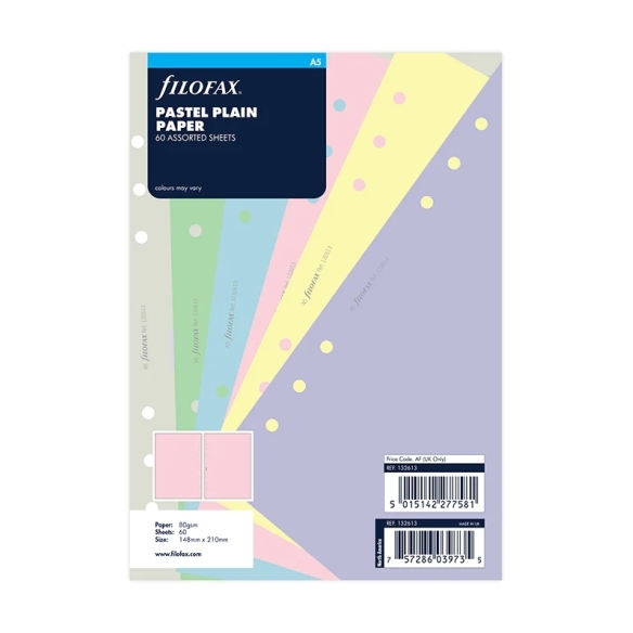 Pastelové Čisté papiere pre A5 diáre FILOFAX - 5