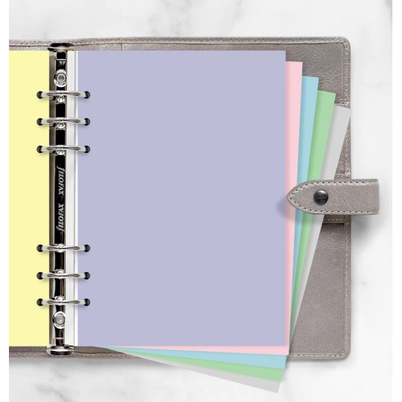 Pastelové Čisté papiere pre A5 diáre FILOFAX - 1
