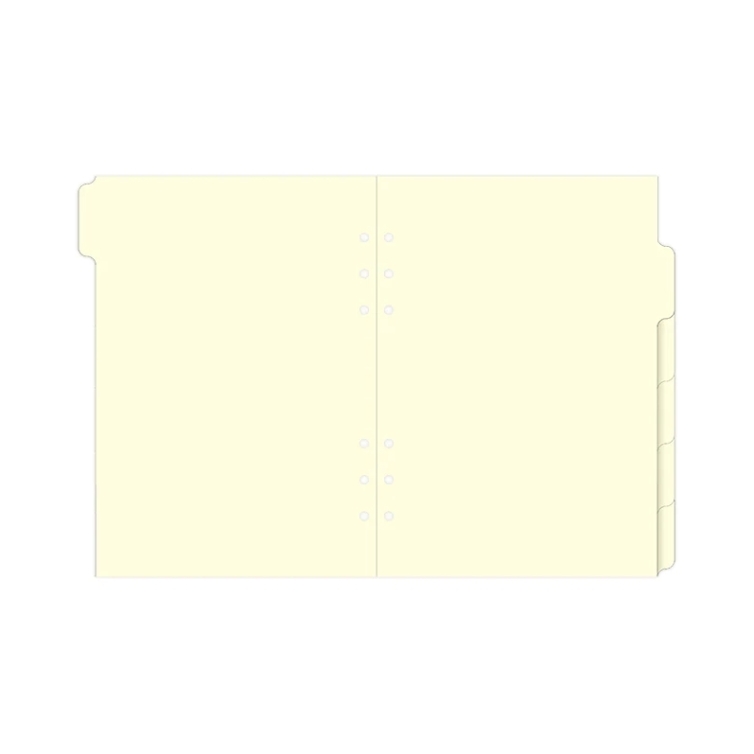 Krémové Rozraďovače prázdne pre A5 diáre FILOFAX - 5