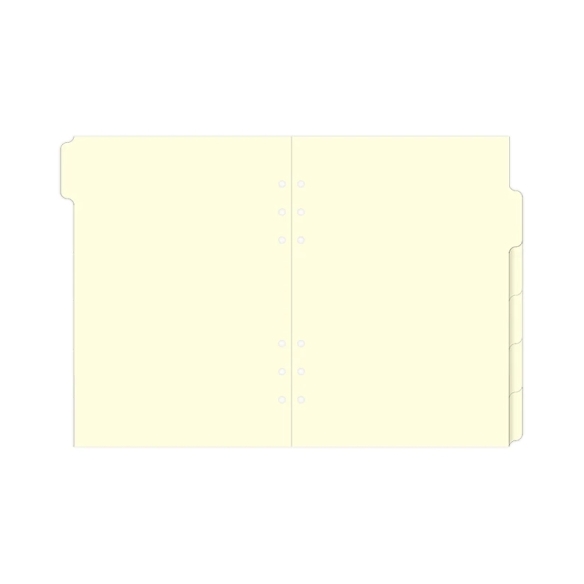 Blank Index Cream A5 Refill FILOFAX - 5
