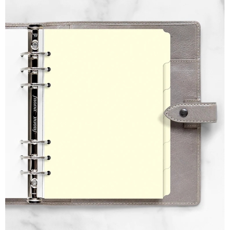 Blank Index Cream A5 Refill FILOFAX - 1