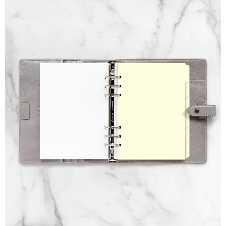 Krémové Rozraďovače prázdne pre A5 diáre FILOFAX - 2