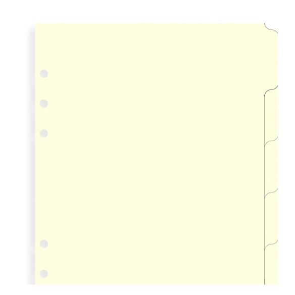 Blank Index Cream A5 Refill FILOFAX - 4