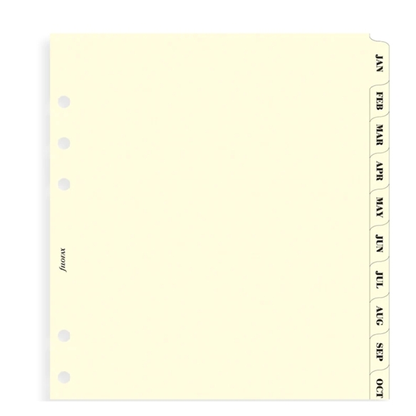 January-December Index A5 Cream Refill FILOFAX - 3