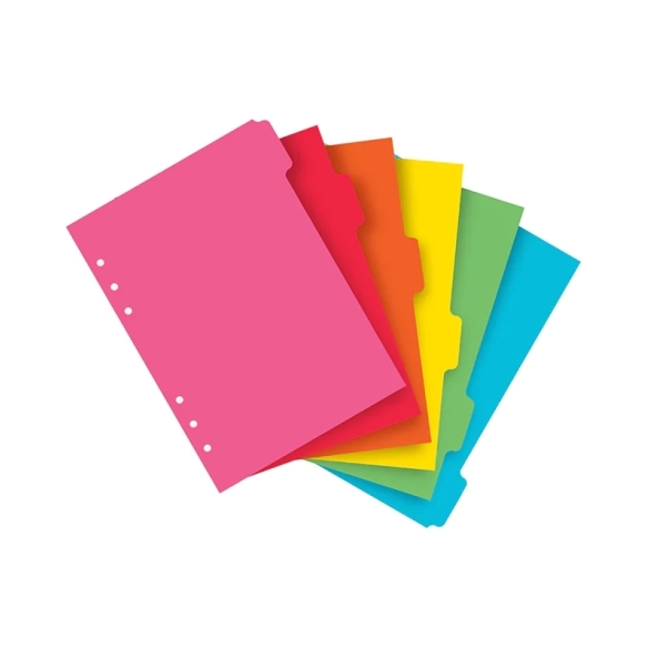 Plnobarevné rozřazovače pro A5 diáře FILOFAX - 3