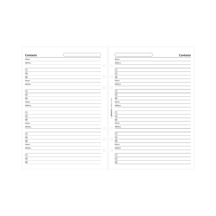 Adresár pre A5 diáre FILOFAX - 4