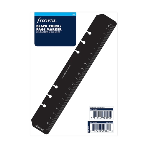 Ruler Page Marker A5 black FILOFAX - 4