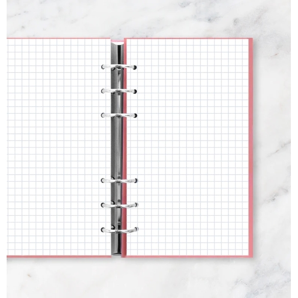 Štvorčekované papiere, náhradná náplň Clipbook osobný FILOFAX - 1