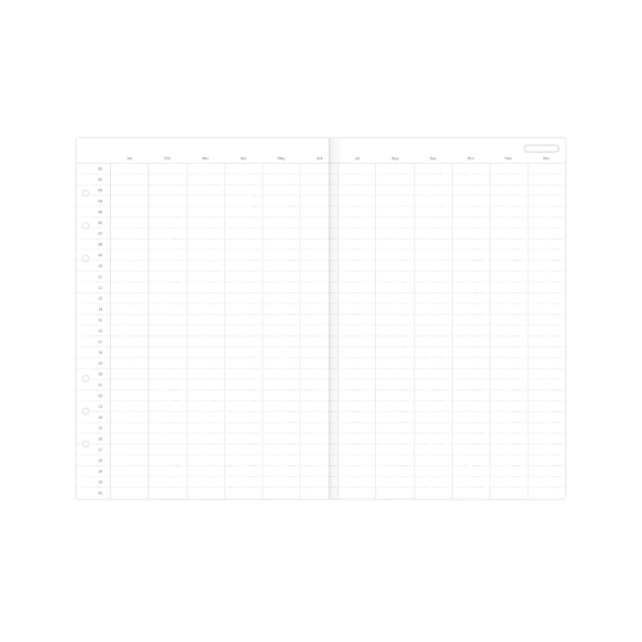 Undated Year Planner Refill A5 FILOFAX - 3