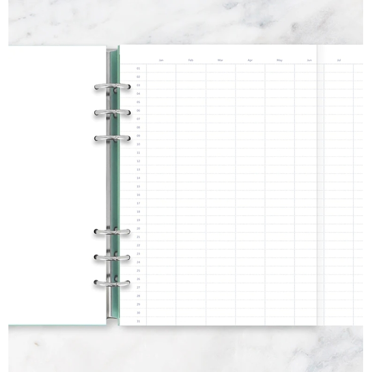 Ročný kalendár nedátumovaný náplň A5 FILOFAX - 1