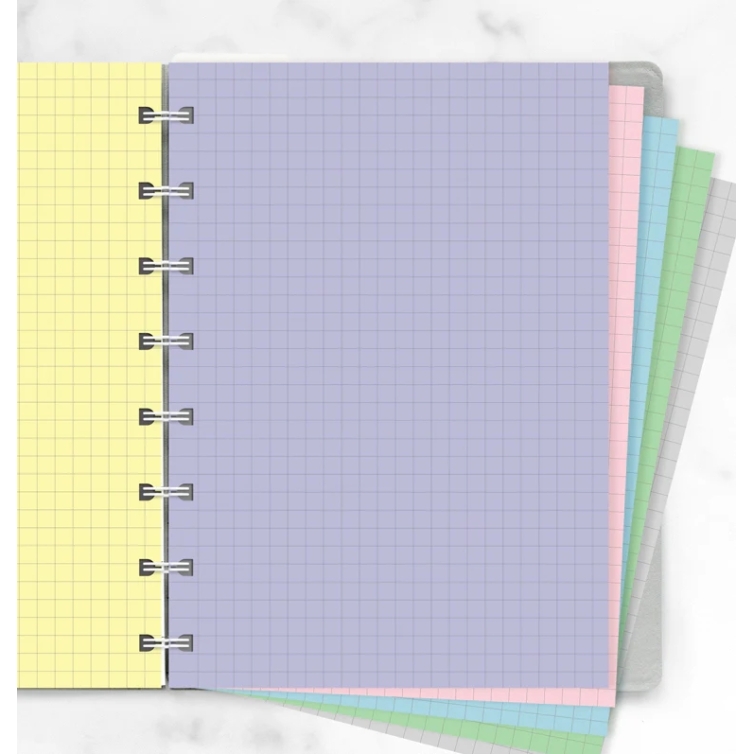 Pastel Squared Notepaper Refill A5 Notebook
