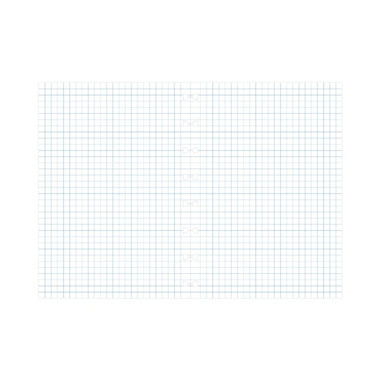 Štvorčekovaný papiere náplň pre A5 notebook FILOFAX - 3
