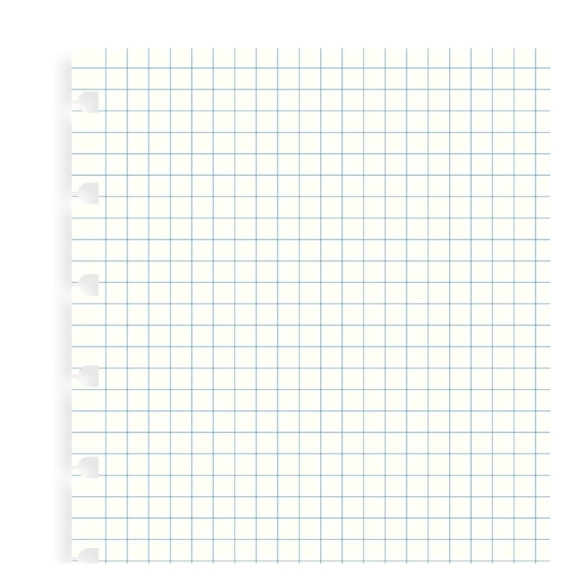 Štvorčekovaný papiere náplň pre A5 notebook FILOFAX - 4