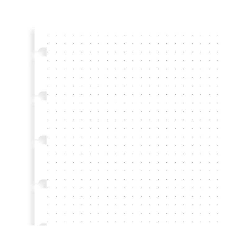 Bodkované papiere náplň pre A5 notebook FILOFAX - 4