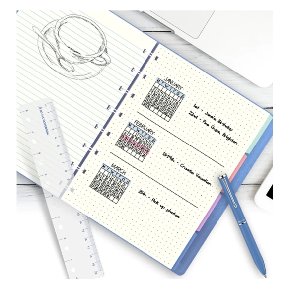 Bodkované papiere náplň pre A5 notebook FILOFAX - 5