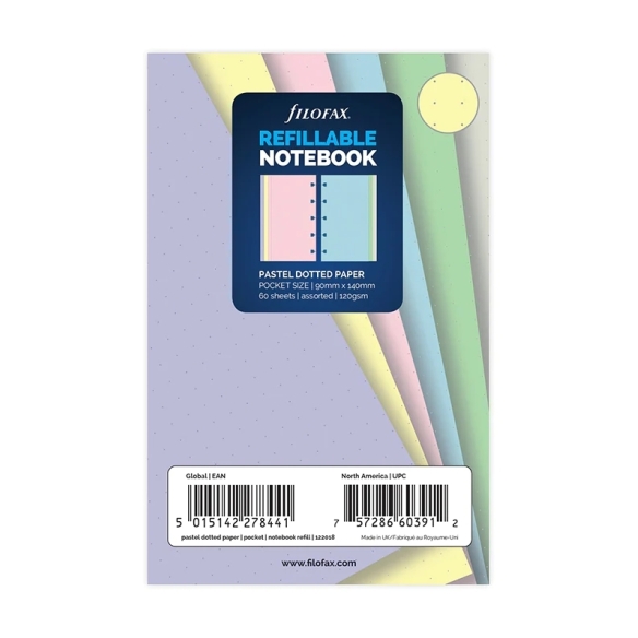 Pastell gepunktetes Journal Nachfüll-Taschennotizbuch FILOFAX - 4