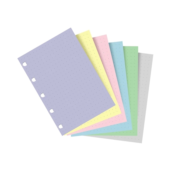 Pastelové bodkované papiere pre vreckový notebook FILOFAX - 2