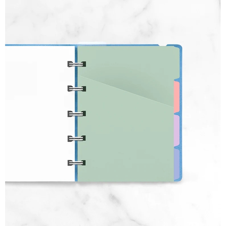 Pastel Coloured Indices Pocket Notebook