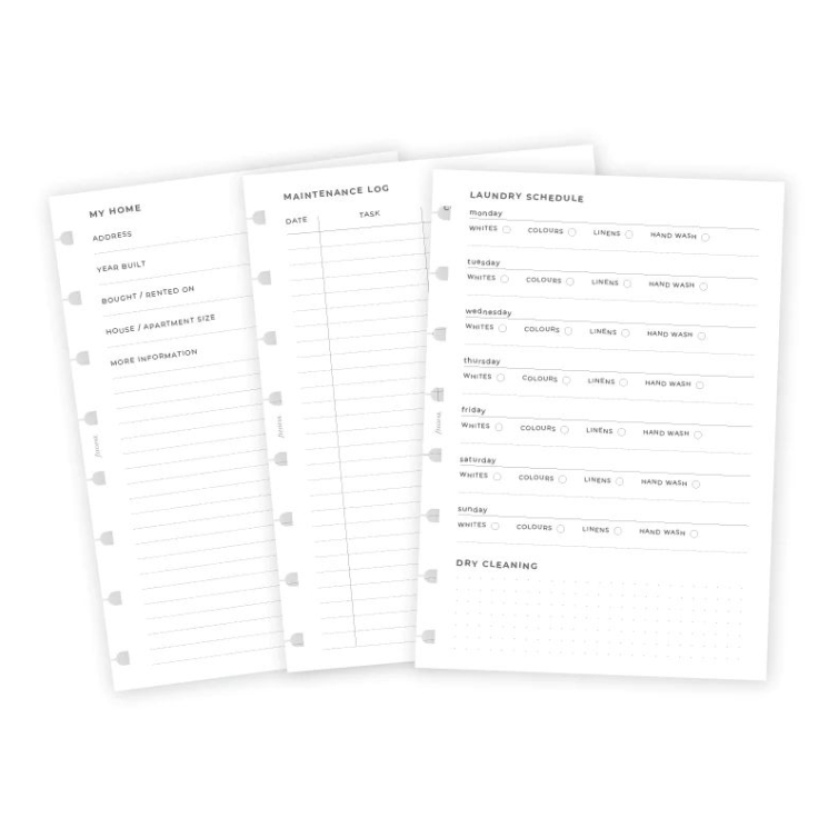 Náplň plánovanie domácnosti A5 notebook FILOFAX - 3