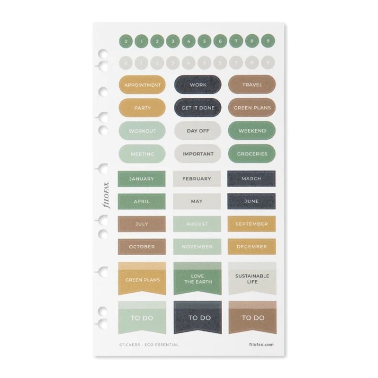 Eco Essential Stickers Multi-fit FILOFAX - 4