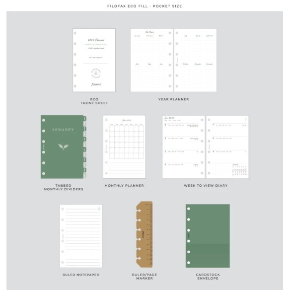 Eco Essential Pocket Organiser ash grey FILOFAX - 9