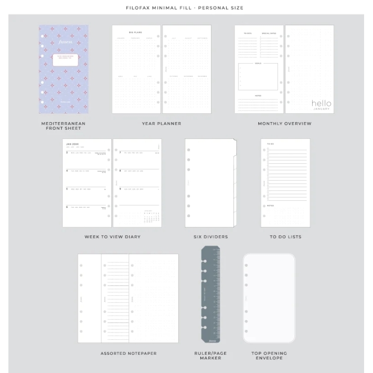Středomořský diář osobní FILOFAX - 9