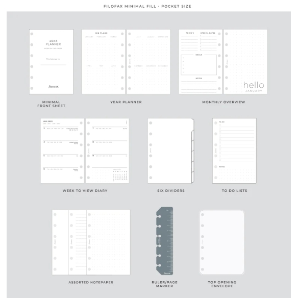Kapesní diář Norfolk almond FILOFAX - 12