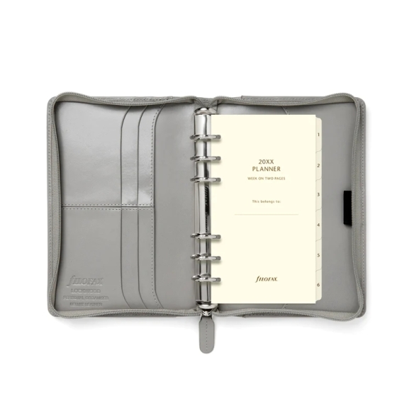 Lockwood Zip Organiser Persönlicher Beton FILOFAX - 3