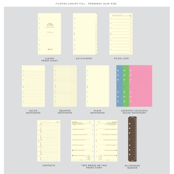 Lockwood Diár osobný slim concrete FILOFAX - 7