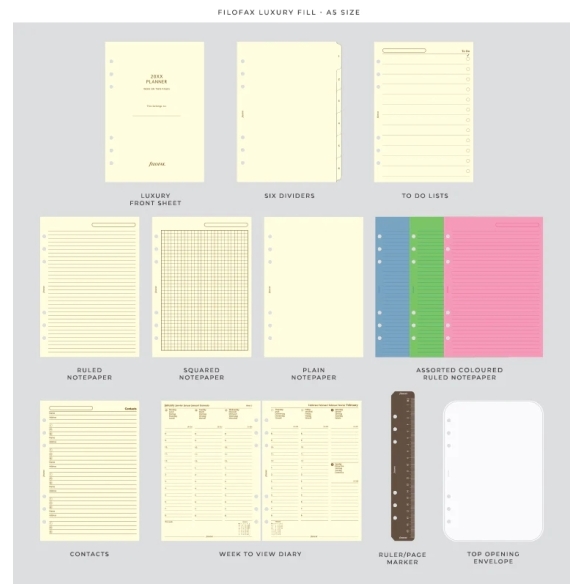 Lockwood Diár A5 concrete FILOFAX - 7