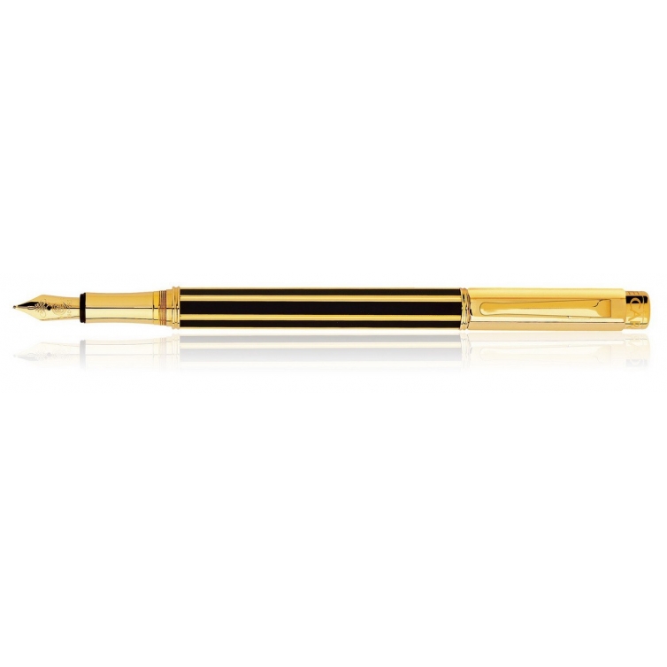 Chinablack gold plated fountain pen CARAN D'ACHE - 1