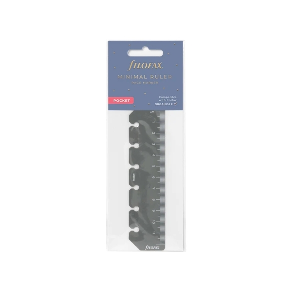 Minimal Ruler Page Marker Pocket grey FILOFAX - 3