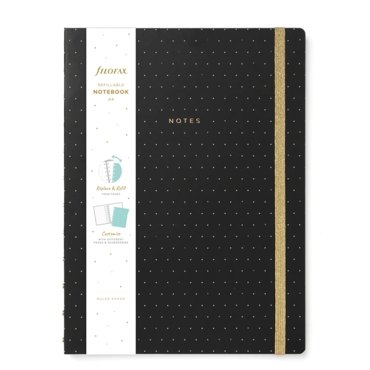 Moonlight Notebook A4 black FILOFAX - 4