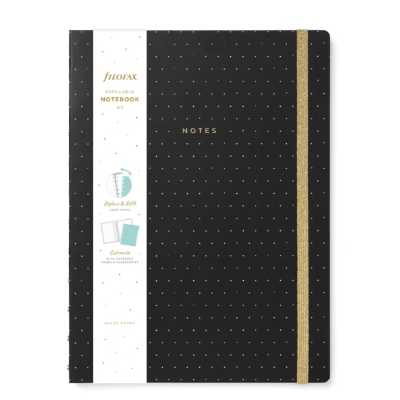Moonlight Notebook A4 black FILOFAX - 4